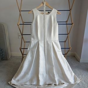 Champagne and White dotted dress